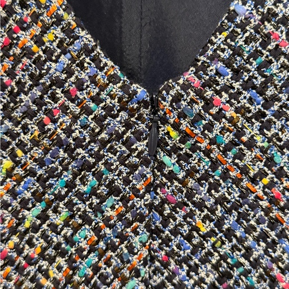 Shoshanna EUC Sz 0 Beautiful Multi-Colored Tweed Patterned Mini Dress (0578) - Picture 13 of 14